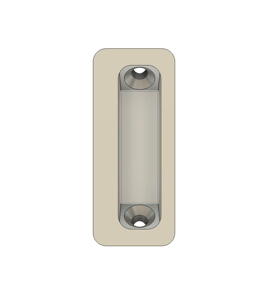 Oversized strike plate for a magnetic lock