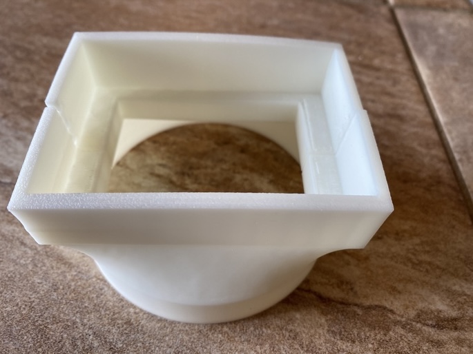 Downspout adapter - 2x3" to 3" S&D/DWV