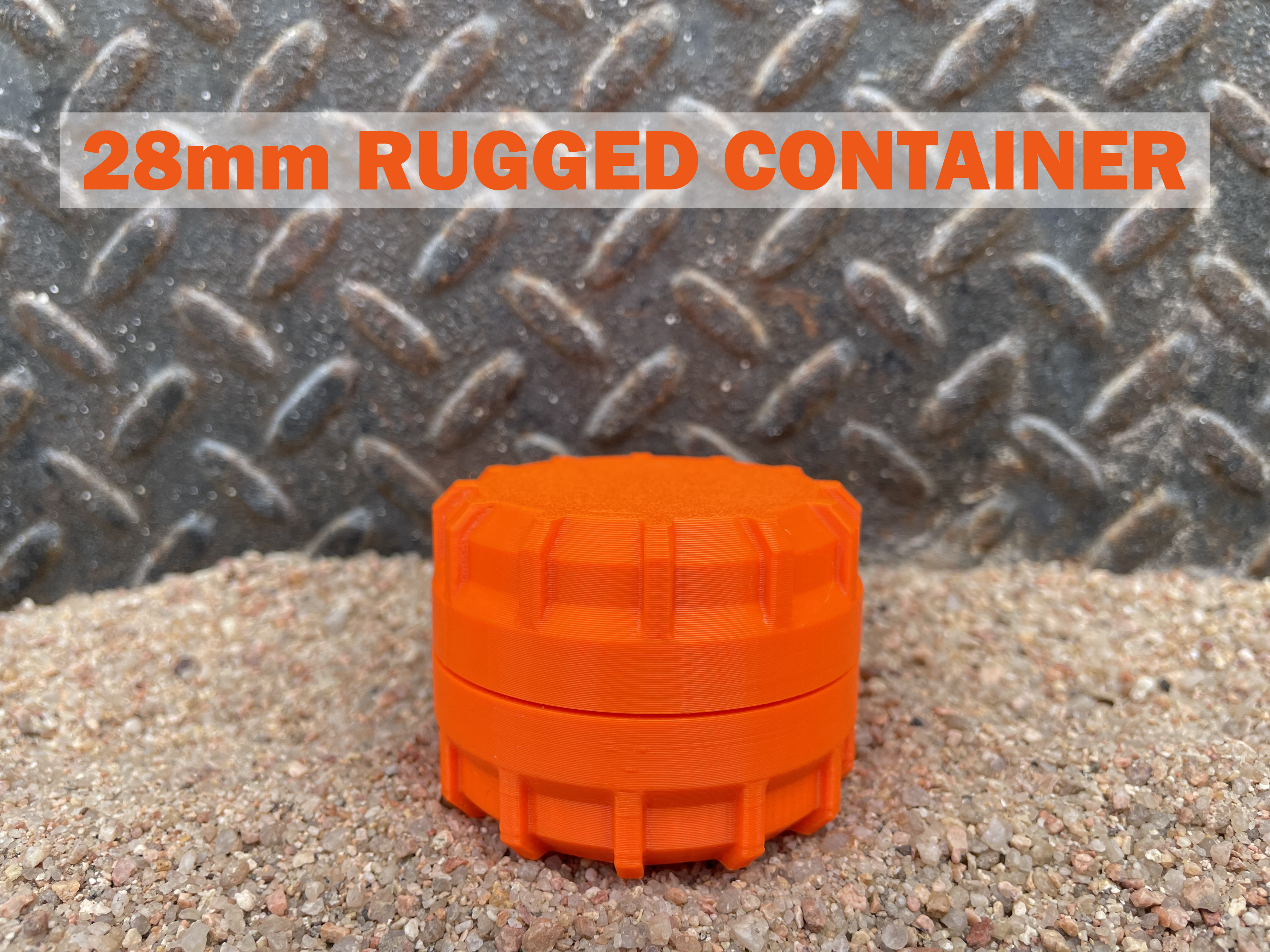 28mm Rugged Container with Lid & Gasket
