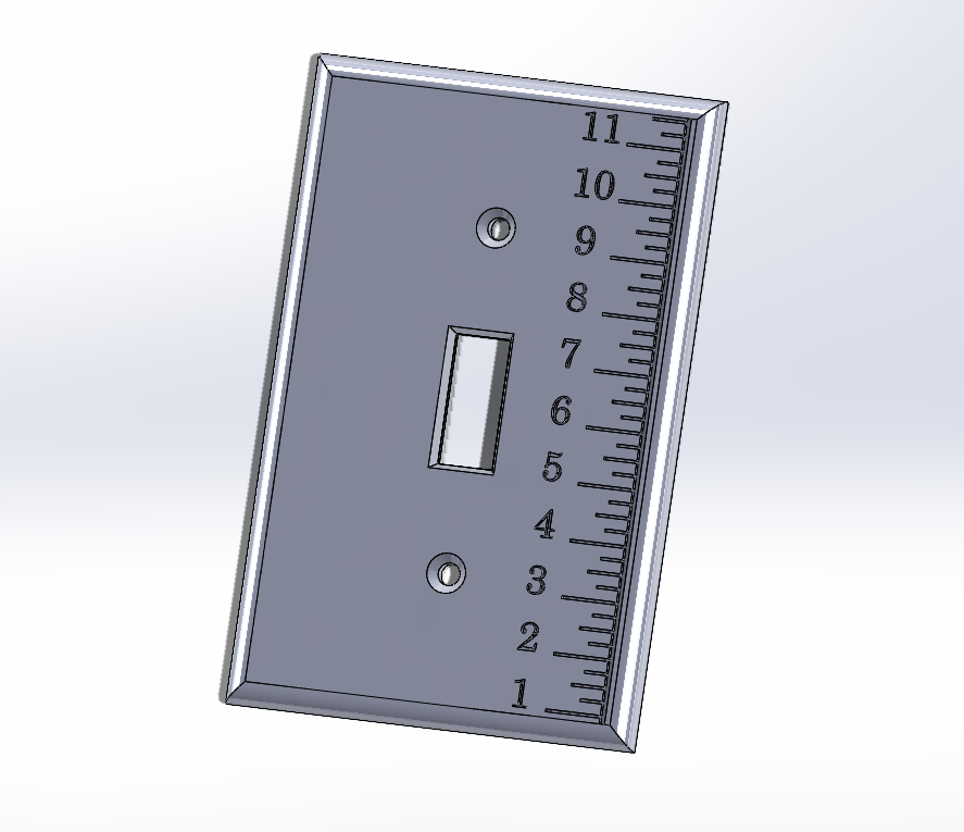 Light Switch Measurement Ruler (cm)