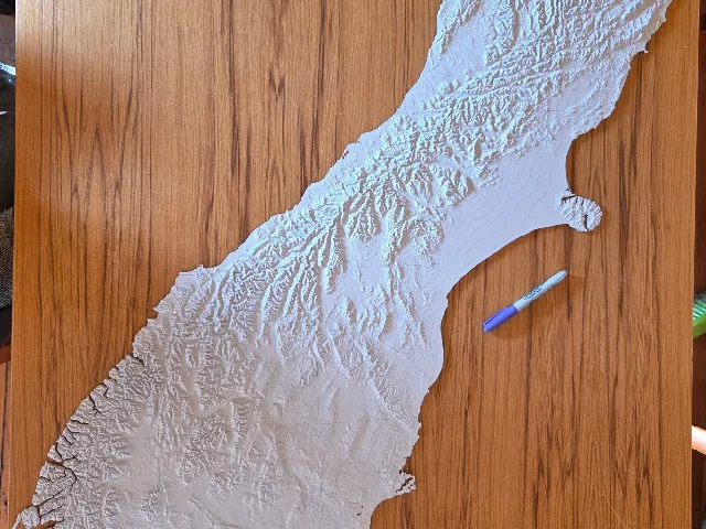 3D terrain model of New Zealand