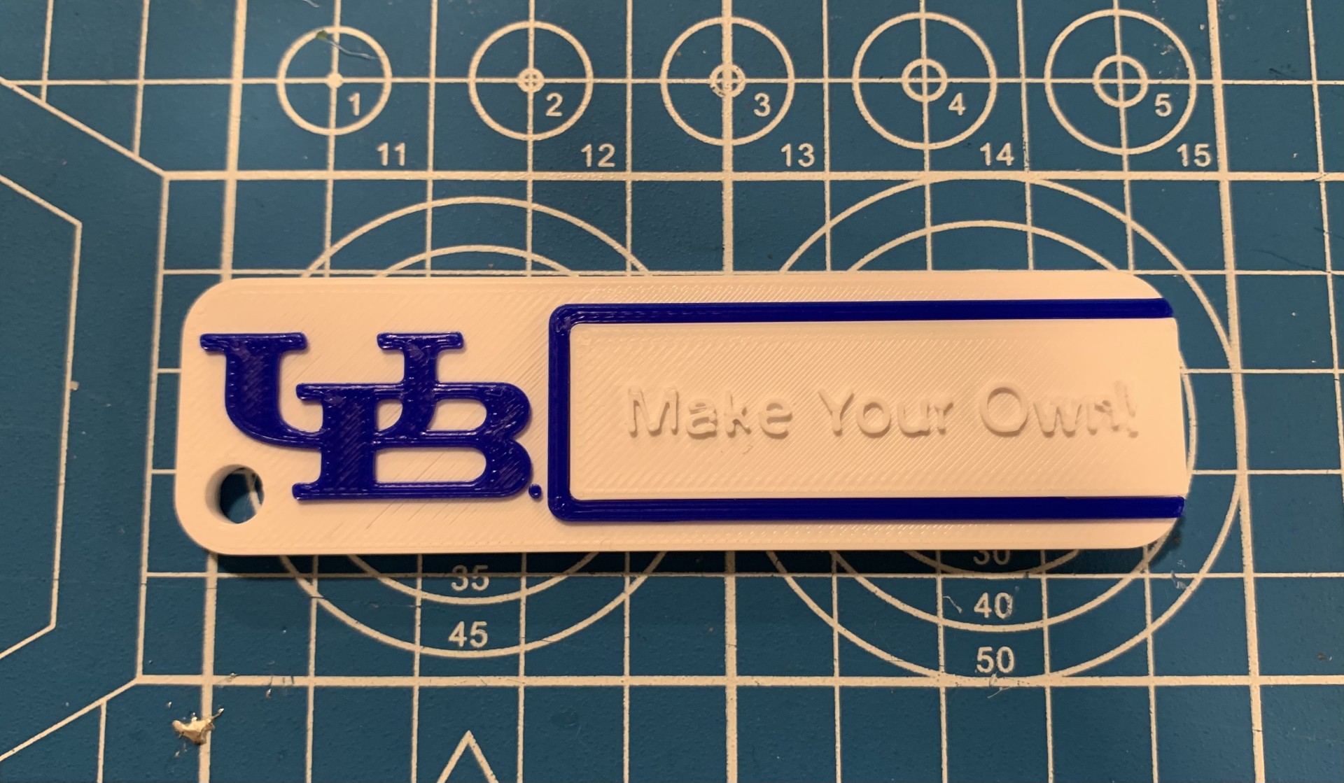 Customizable Keychain Insert (University at Buffalo)