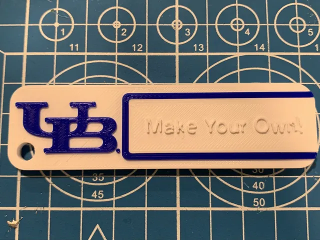 Customizable Keychain Insert (University at Buffalo)
