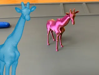 Giraffe - 3d outline