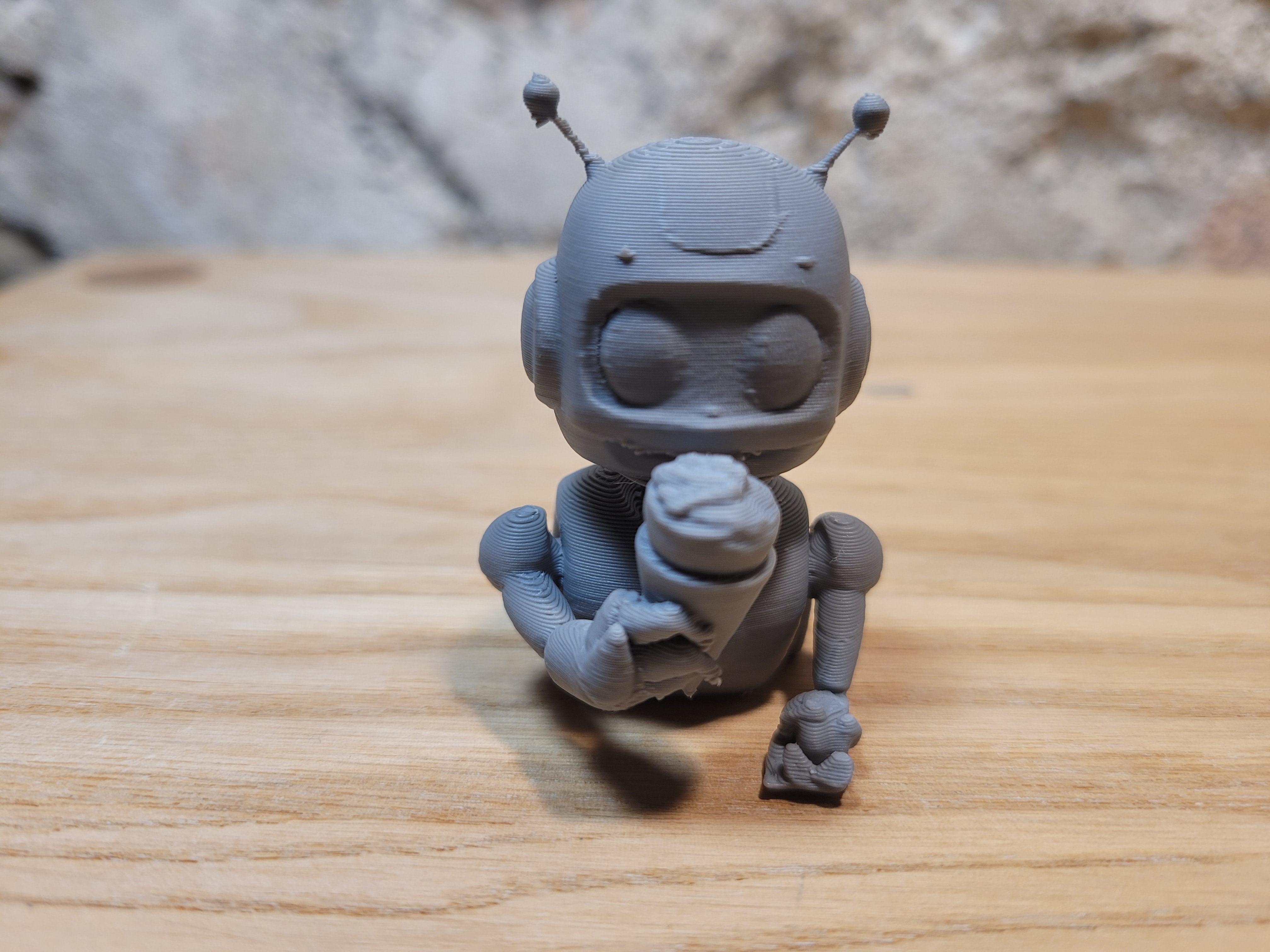 Robot Eating Ice Cream