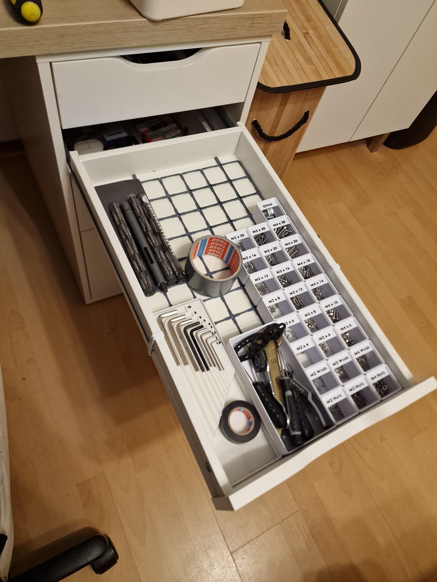 Ikea drawer extension for old Alex drawer