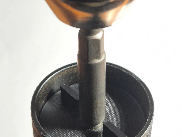 Chestnut C3S PRO mod - top cover for grinding with a cordless drill