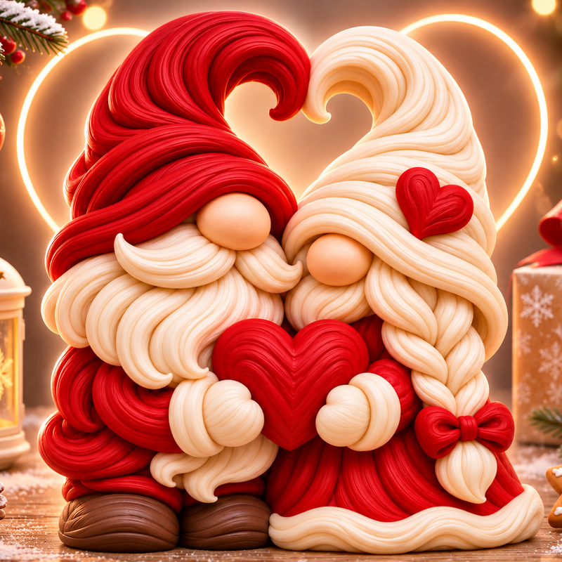 Love Christmas Gnomes by Frozen 3d Studio | Download free STL model ...