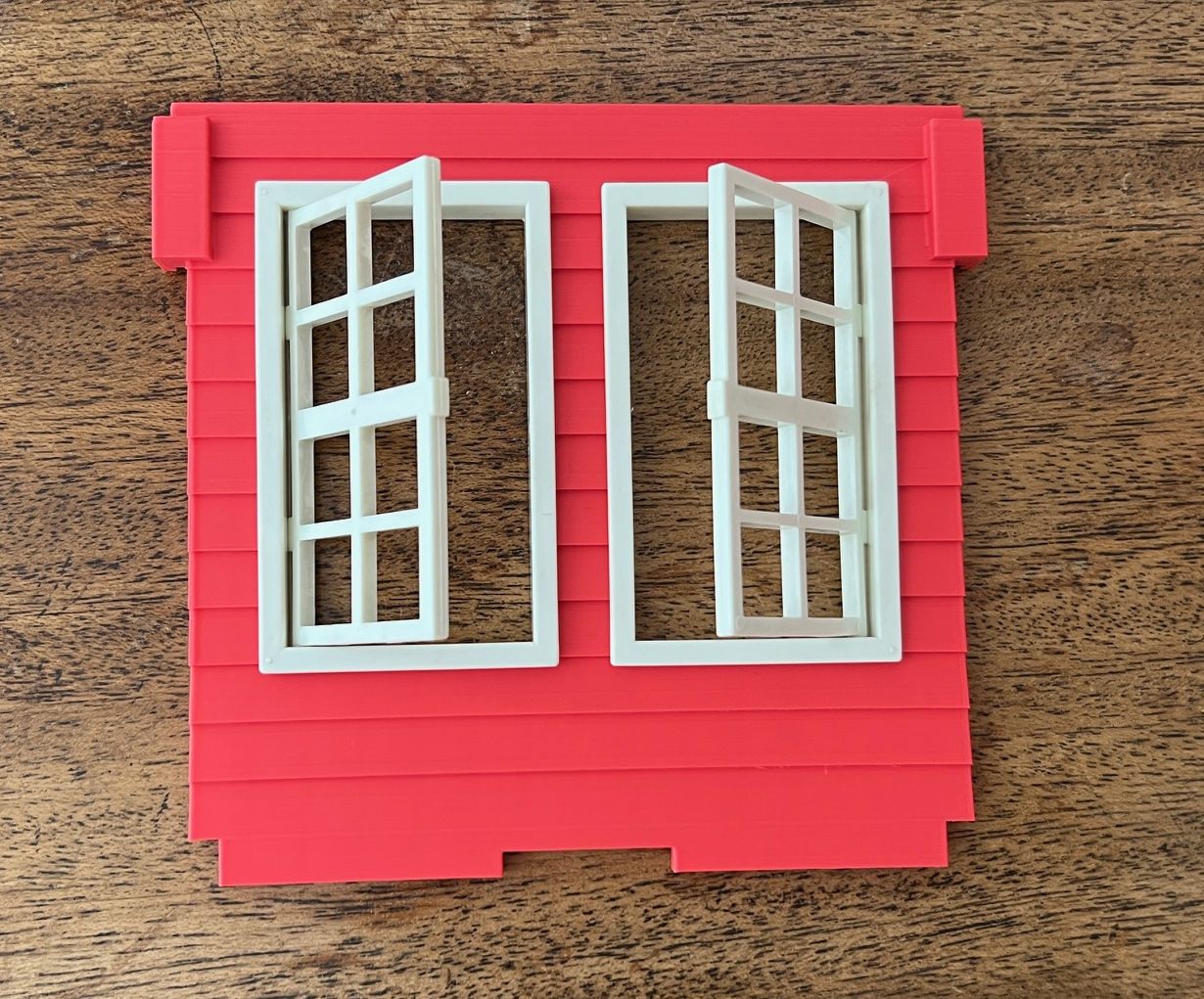 Playmobil Western house side wall with two windows