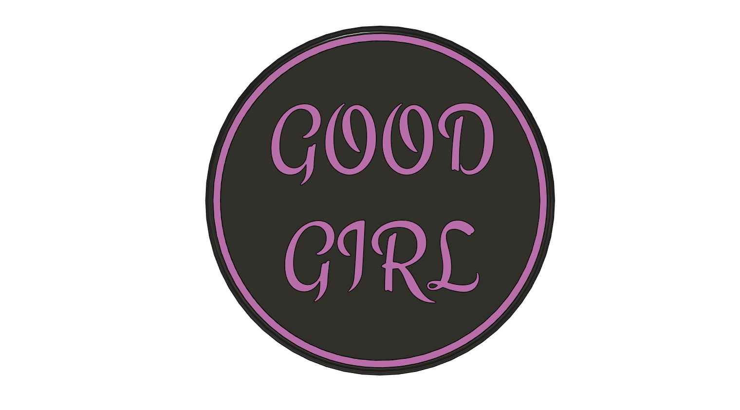 Multi Colour Good Girl Coaster