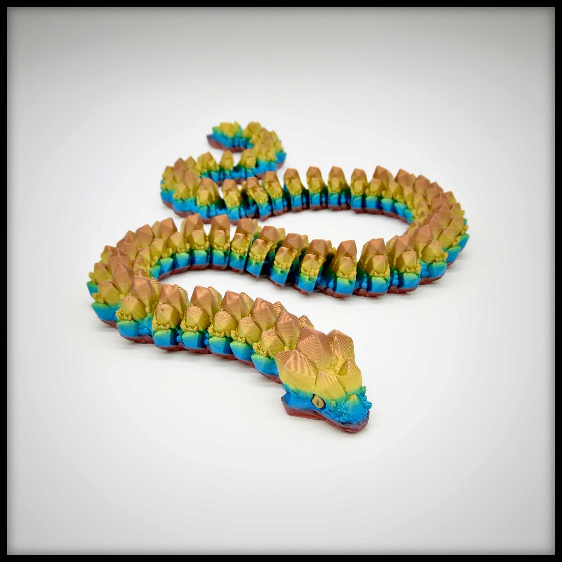 Crystal Snake - Print in Place - No Supports - Flexi - Articulated