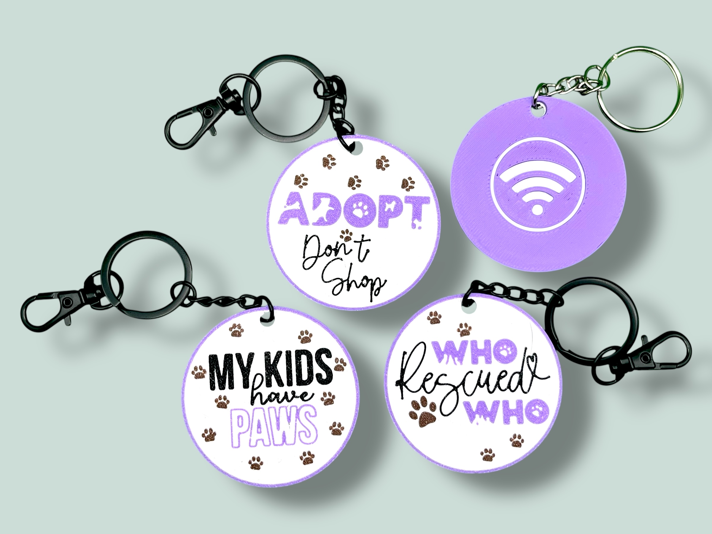 Dog Rescue Love – NFC Keychain Set
