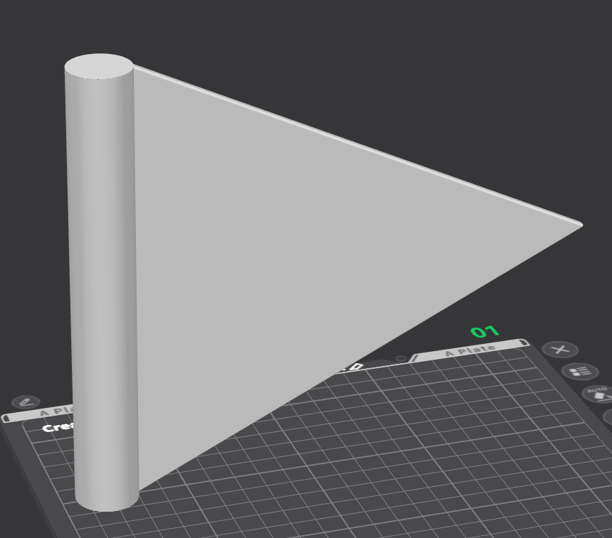 White Golf Flag