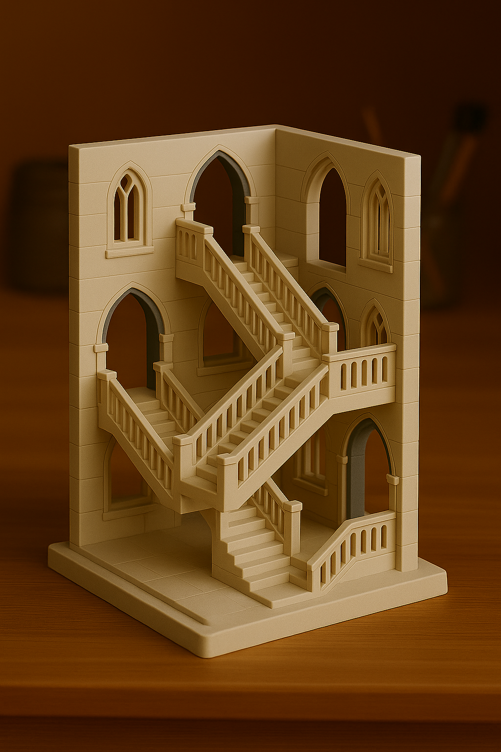 Moving Staircase – 3D Printed Hogwarts-Inspired Diorama