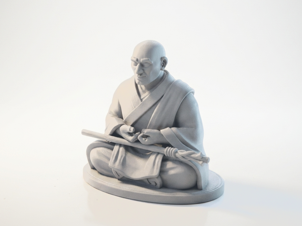 Meditating Monk Statue Fantasy 3D Printable