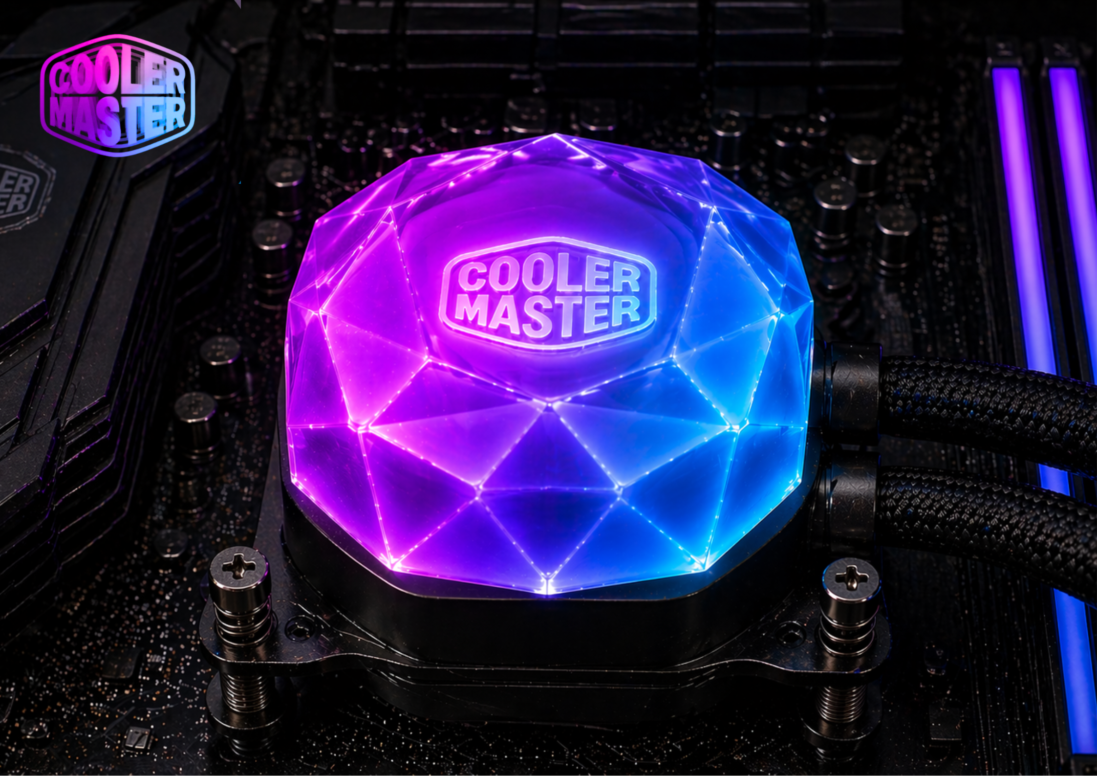 Cooler Master Elite Liquid series diamond pump cover