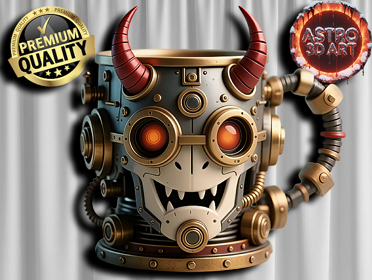 Steampunk Robot Mug