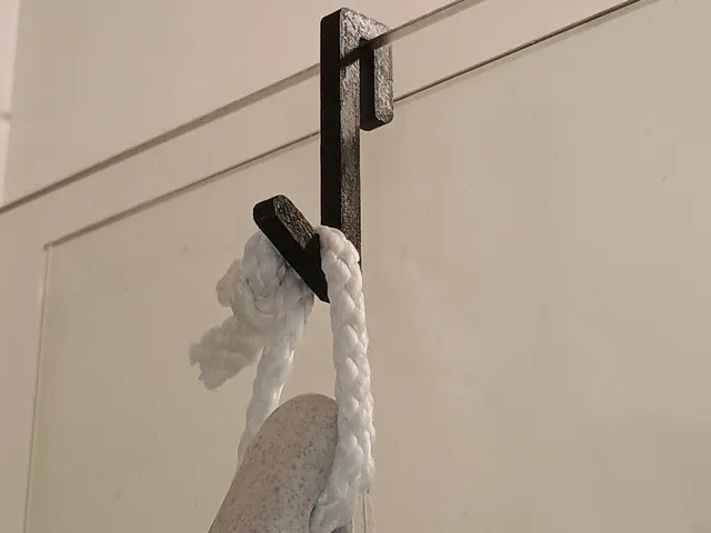 Simple shower hanger for glass 6.5 mm (0.25 in) fast print
