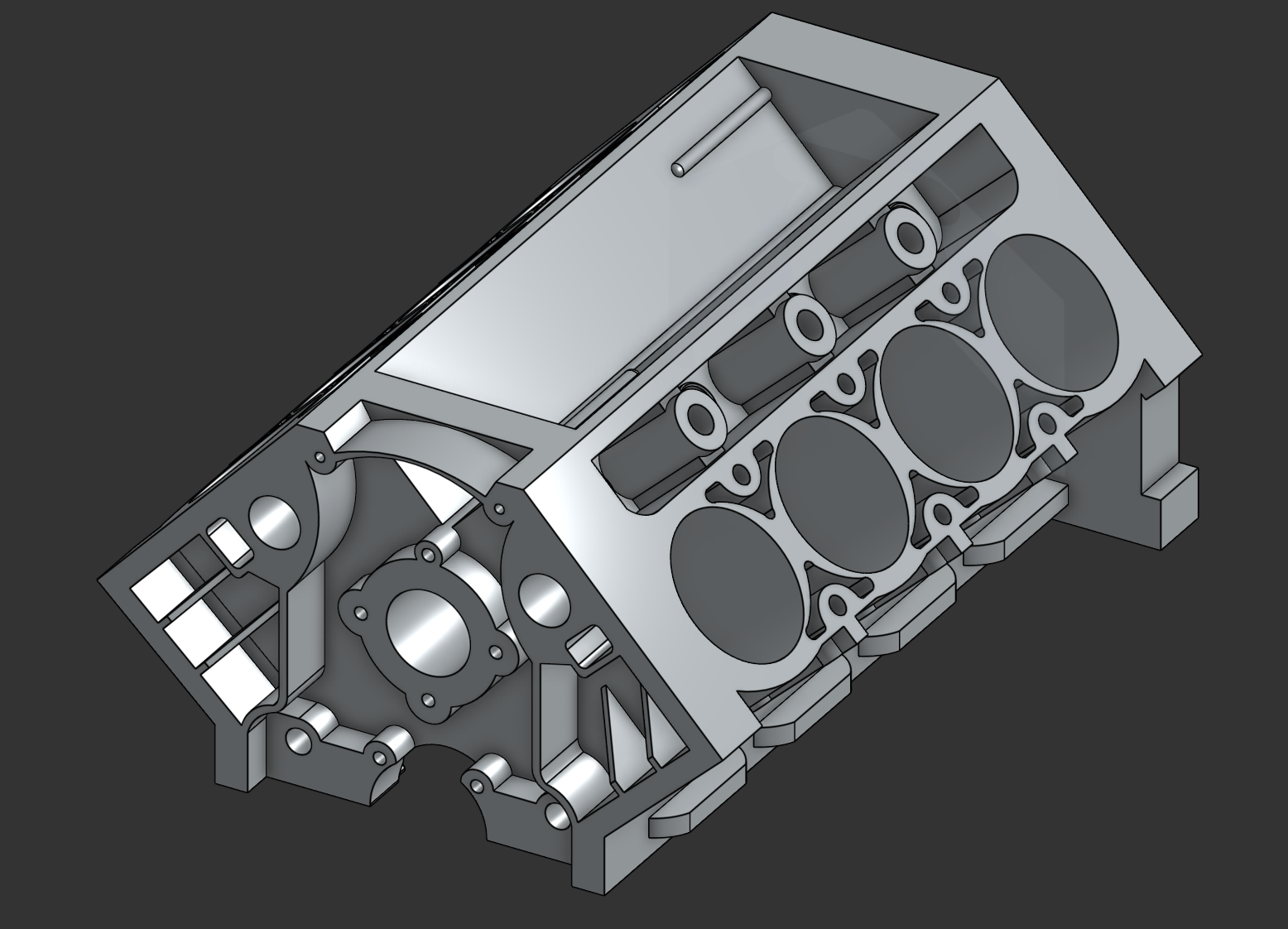 V8 Engine Block