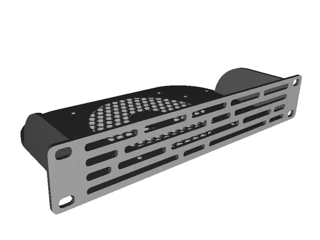 10 Inch Rack 1U 120mm Fan Mount Star Wars