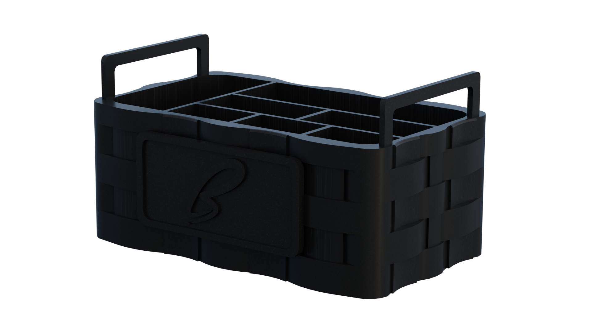 Basket utensil holder
