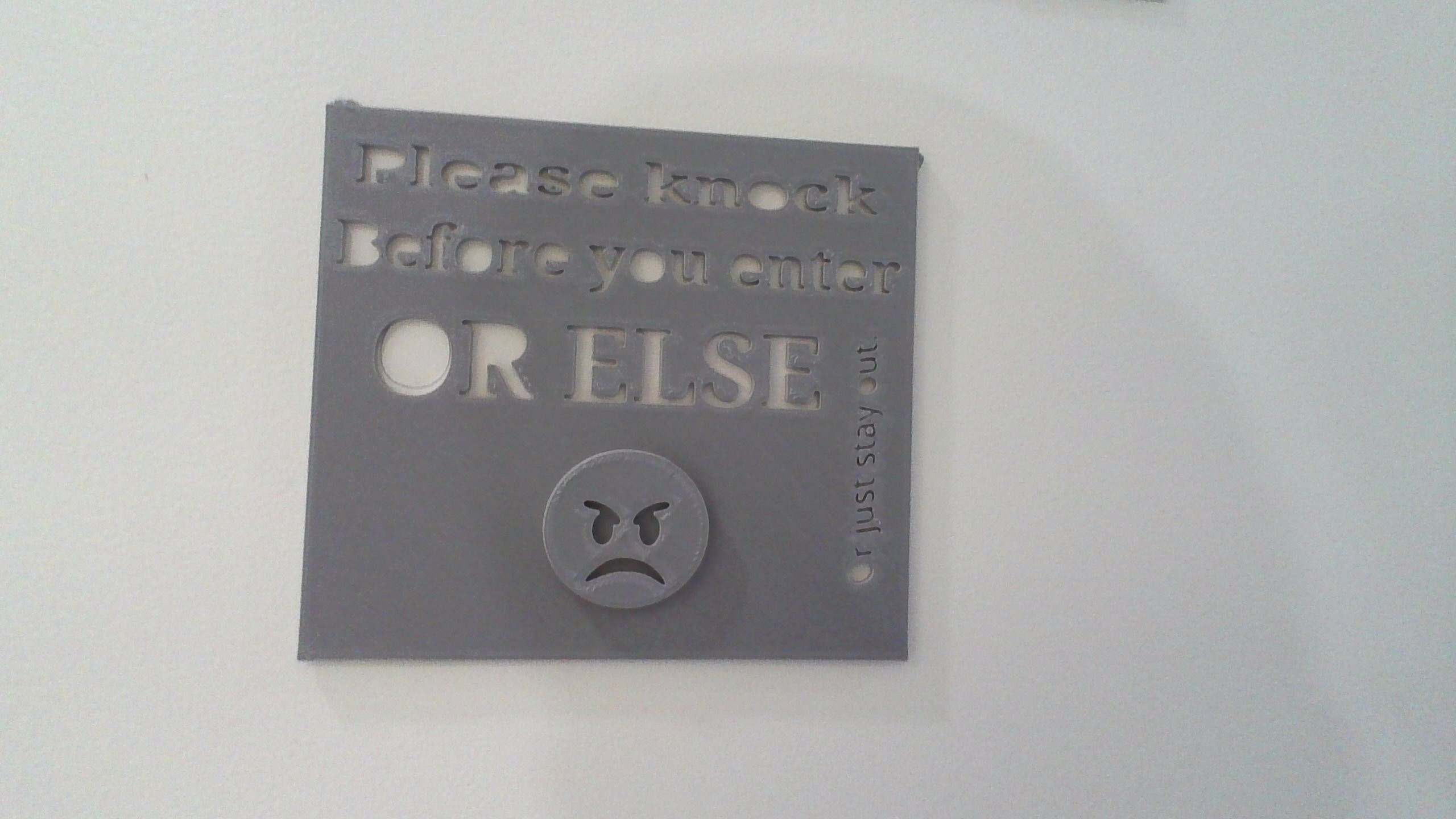 A door sign