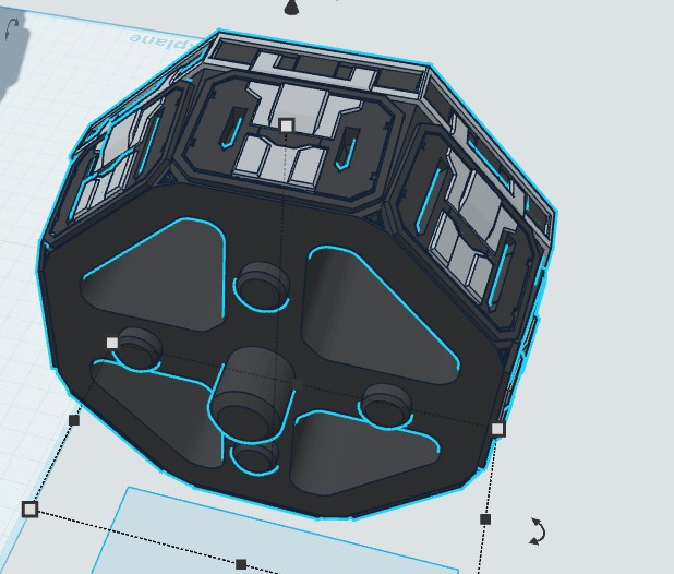 Tachi landing gear rear section 3D model