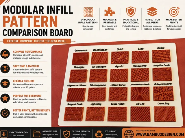Modular Infill Pattern Comparison Board