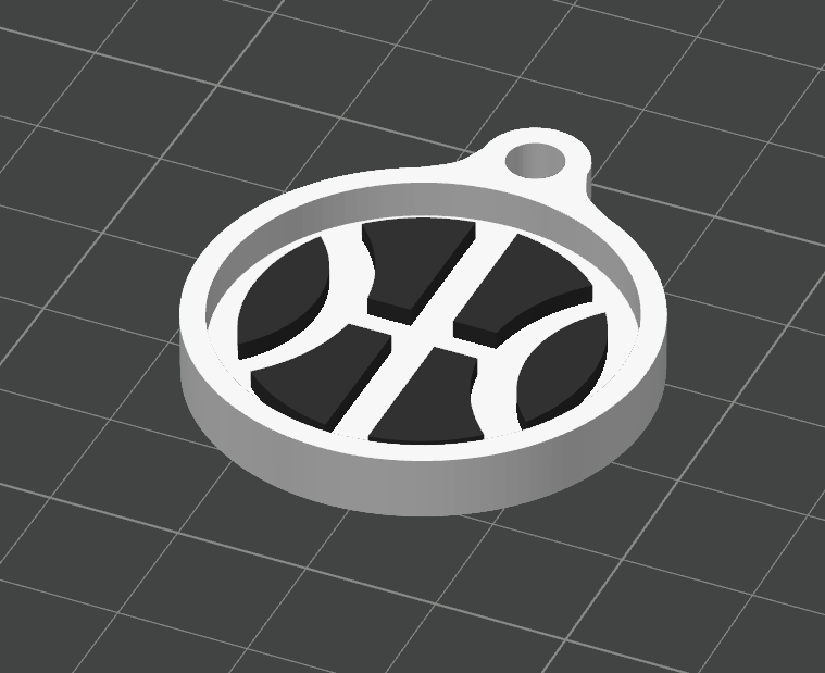 Basketball keychain