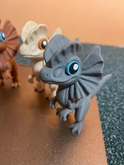 Cute Dilophosaurus "Cresty" – CARTOON EDITION (noAMS)