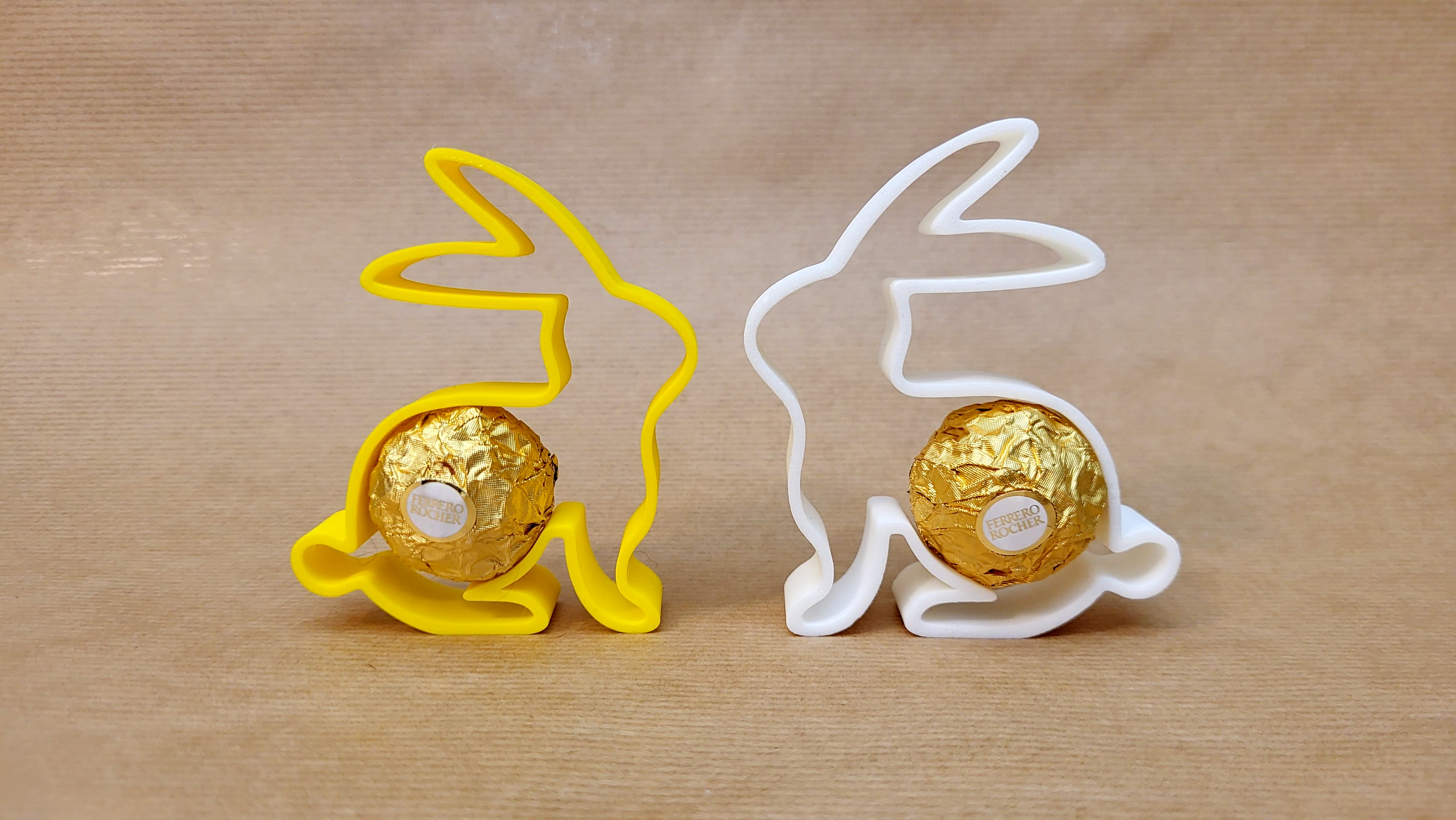 Easter Bunny with Ferrero Rocher chocolate