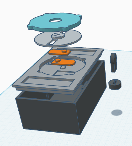 Miniatura 2 do modelo 3D Simple Lock Box with key.