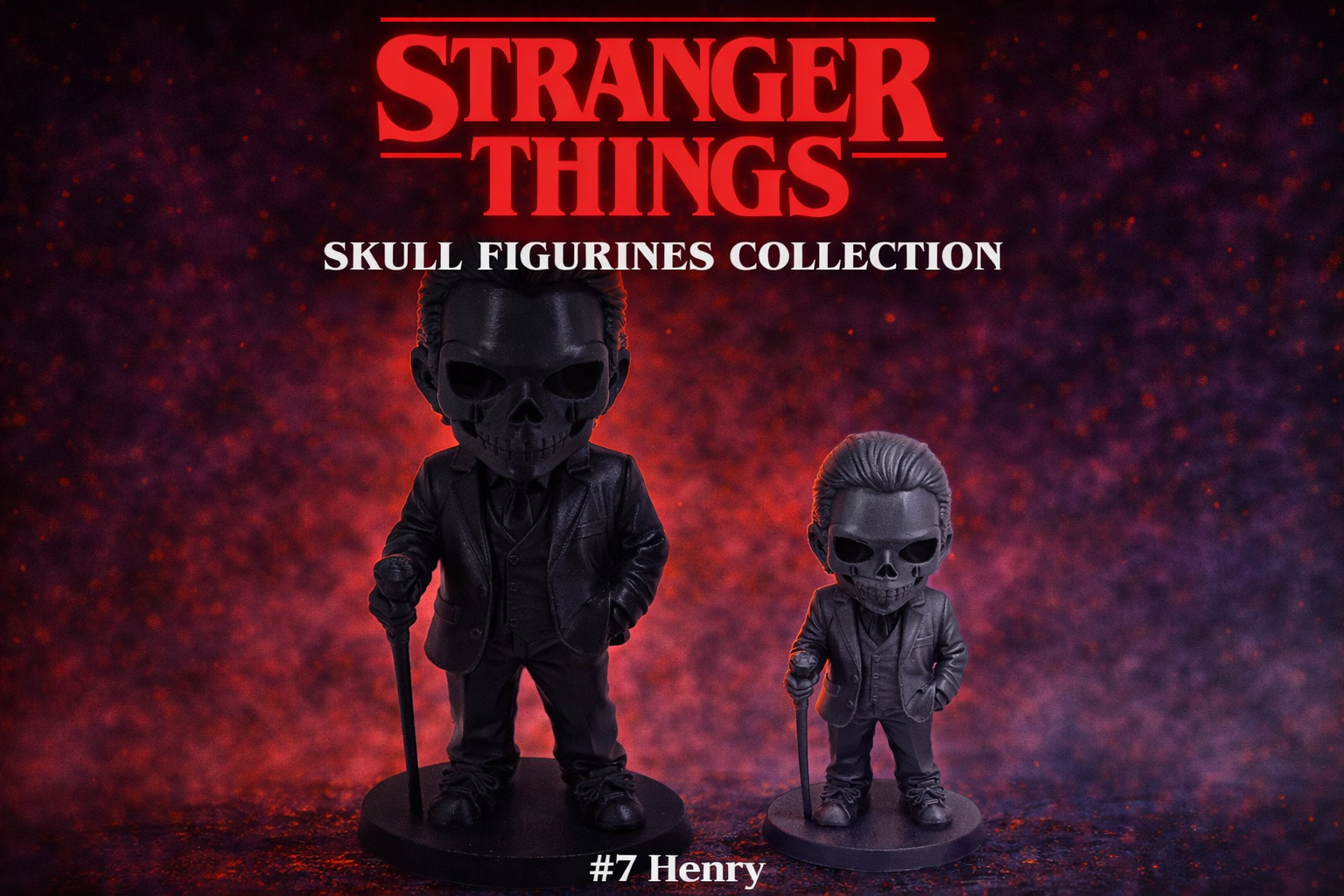 Stranger Things Skull Figurines Bundle #7 Henry
