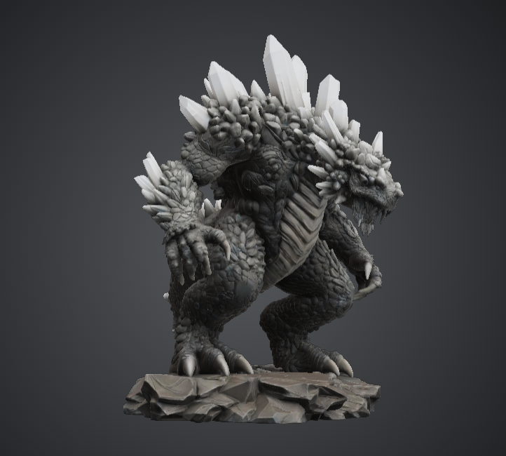 Crystal Earth Drake – Armoured Elemental Beast