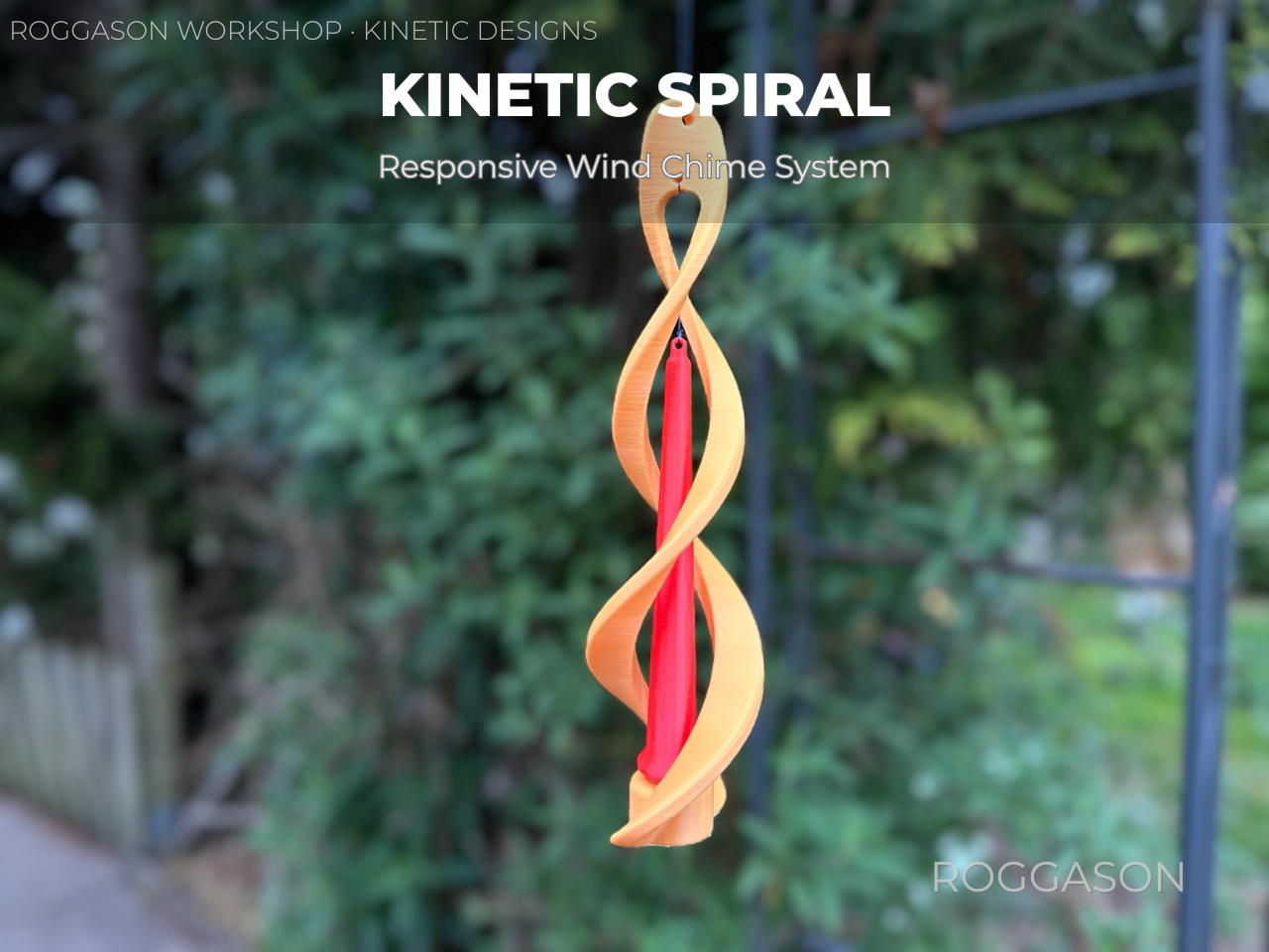 Kinetic Spiral Wind Chime