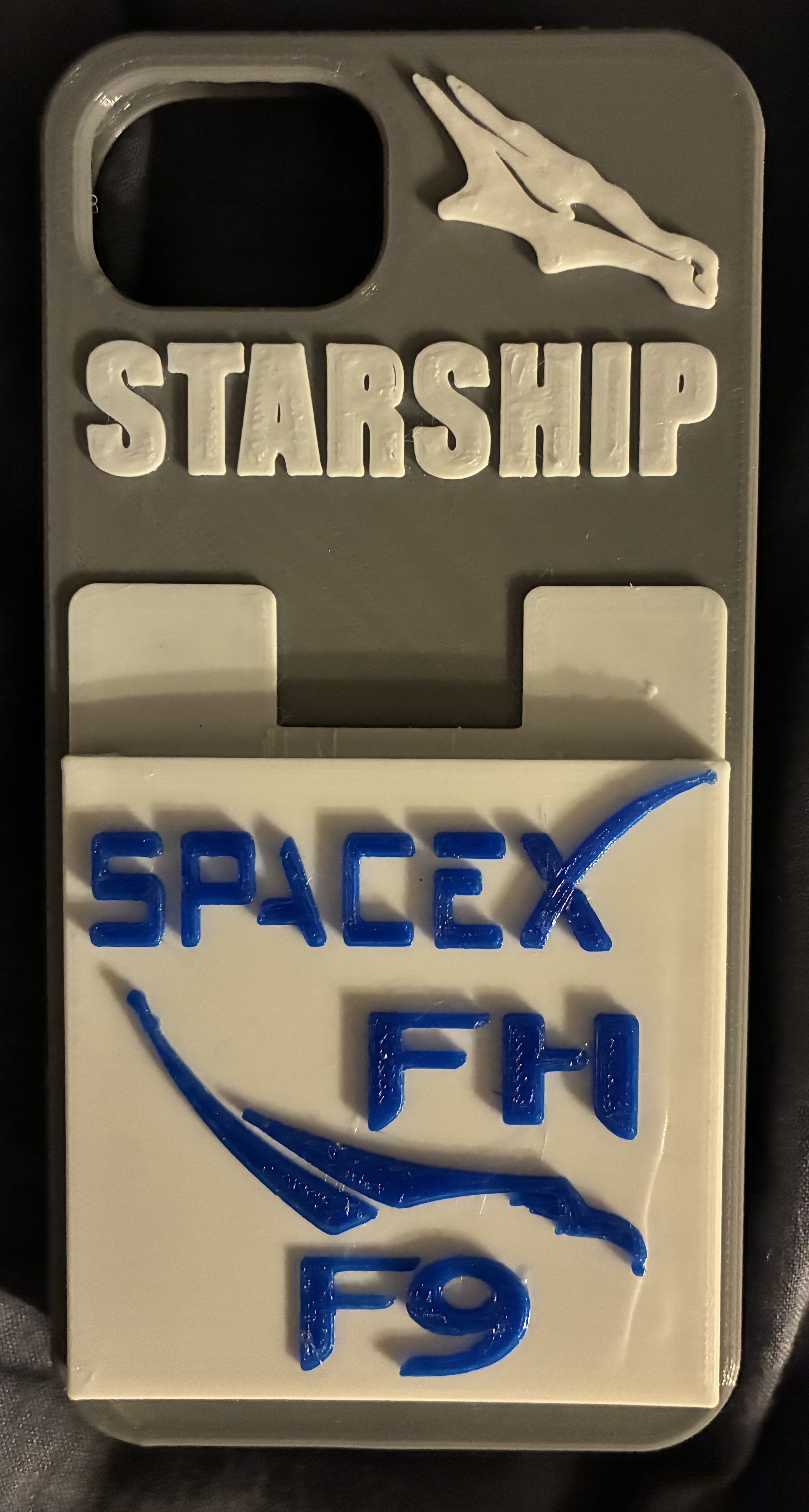 SpaceX iPhone 16e Case with 2 Card Holder