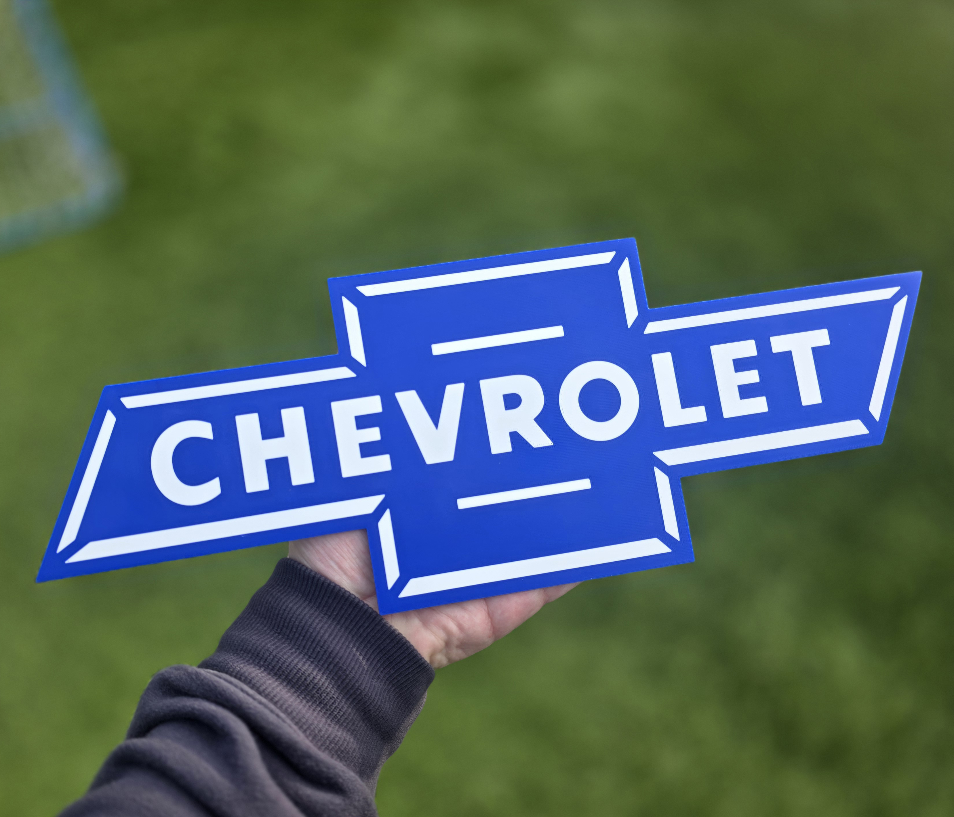 Classic Chevrolet Bowtie Sign - Face Down AMS Painted