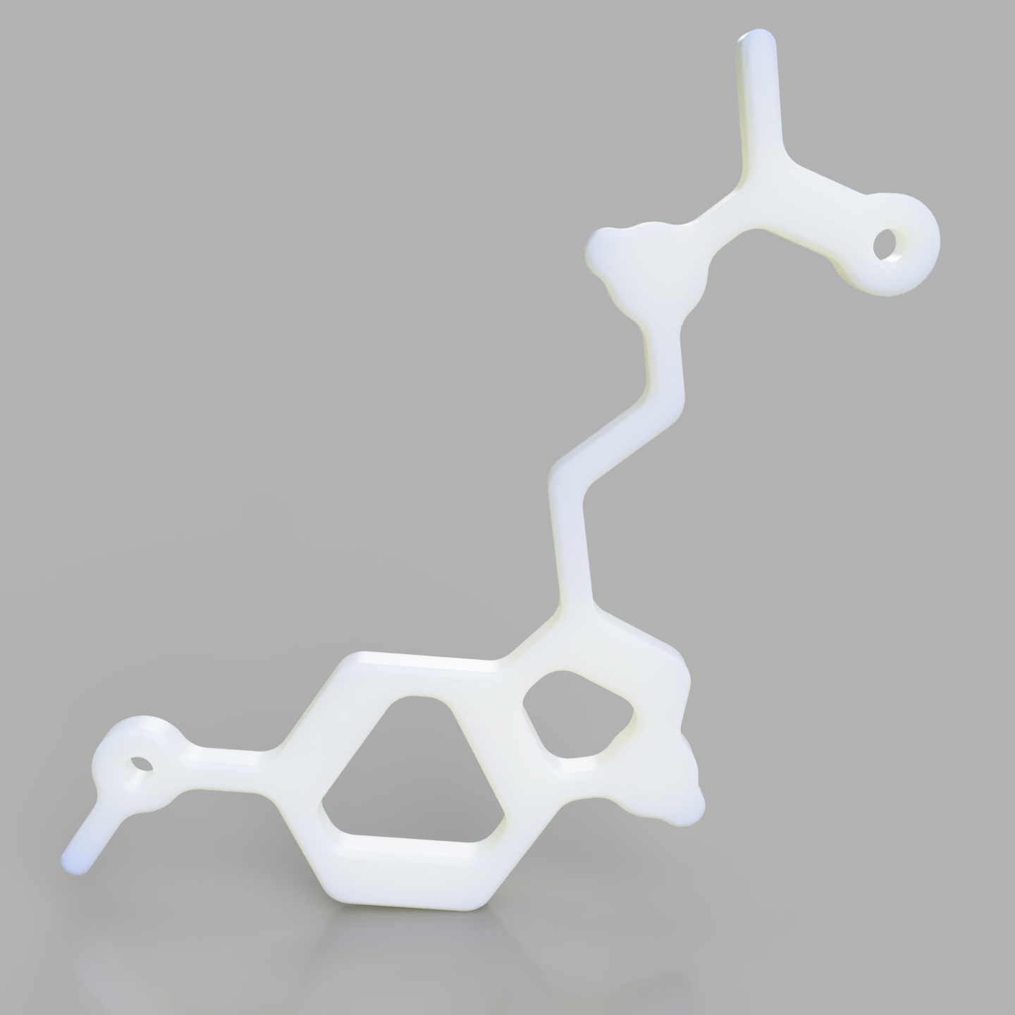 Melatonin Molecule Keychain