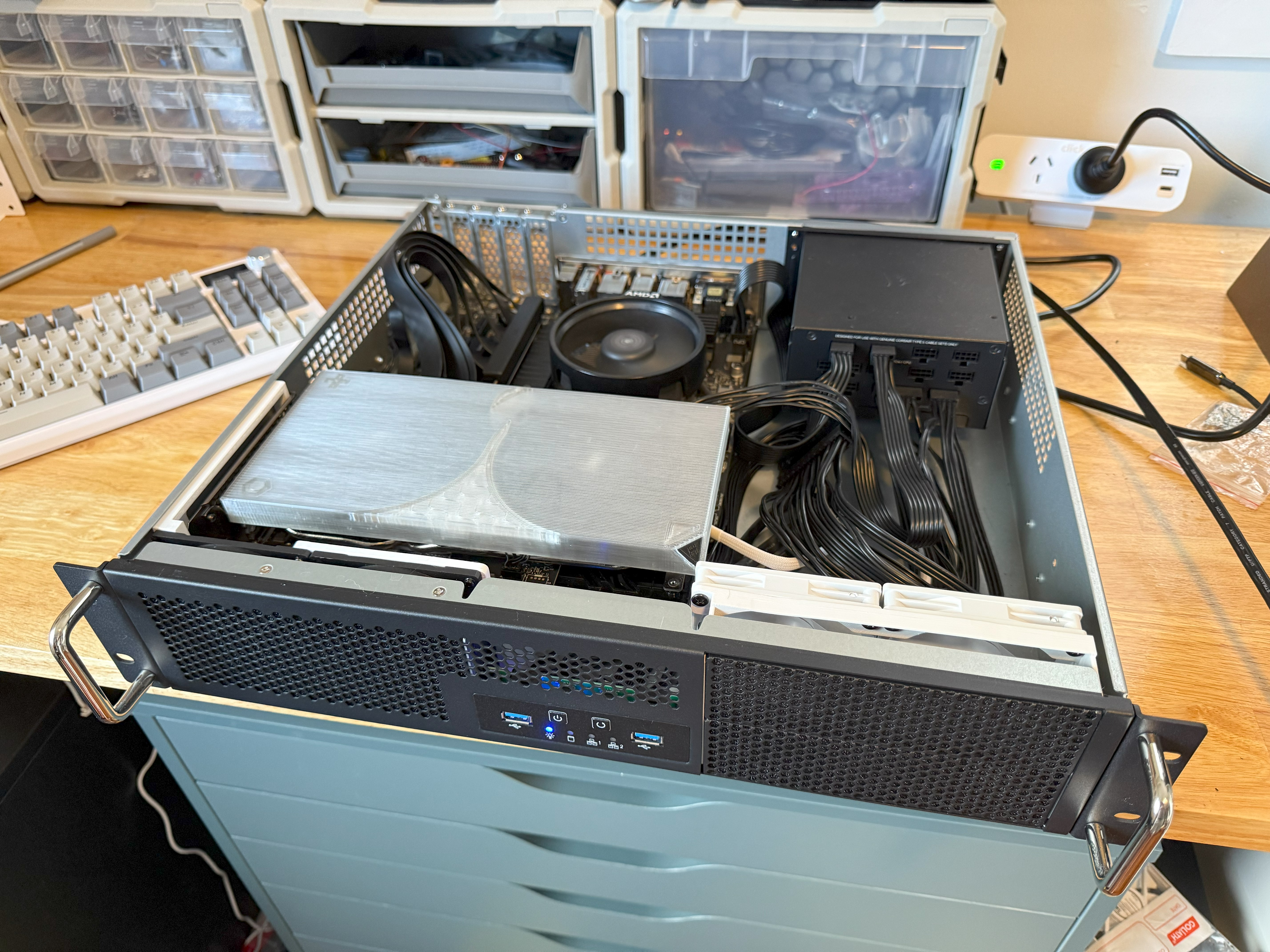 Custom 2U blower style shroud for MSI GeForce RTX 4070 Ventus 2X