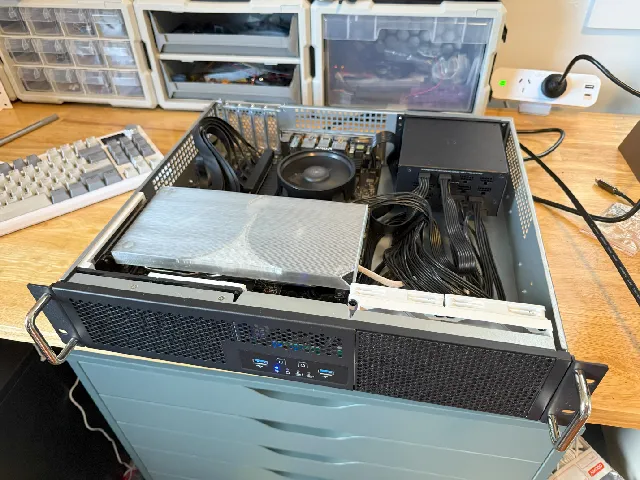 Custom 2U blower style shroud for MSI GeForce RTX 4070 Ventus 2X