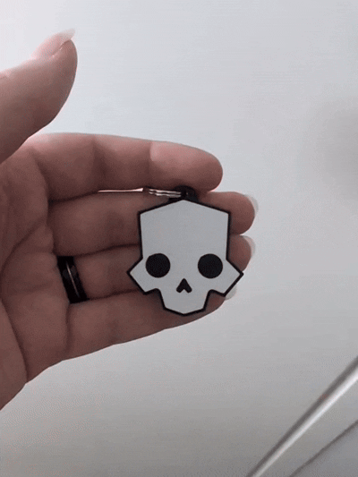 Miniatura 2 do modelo 3D Helldivers keychain 2-sided