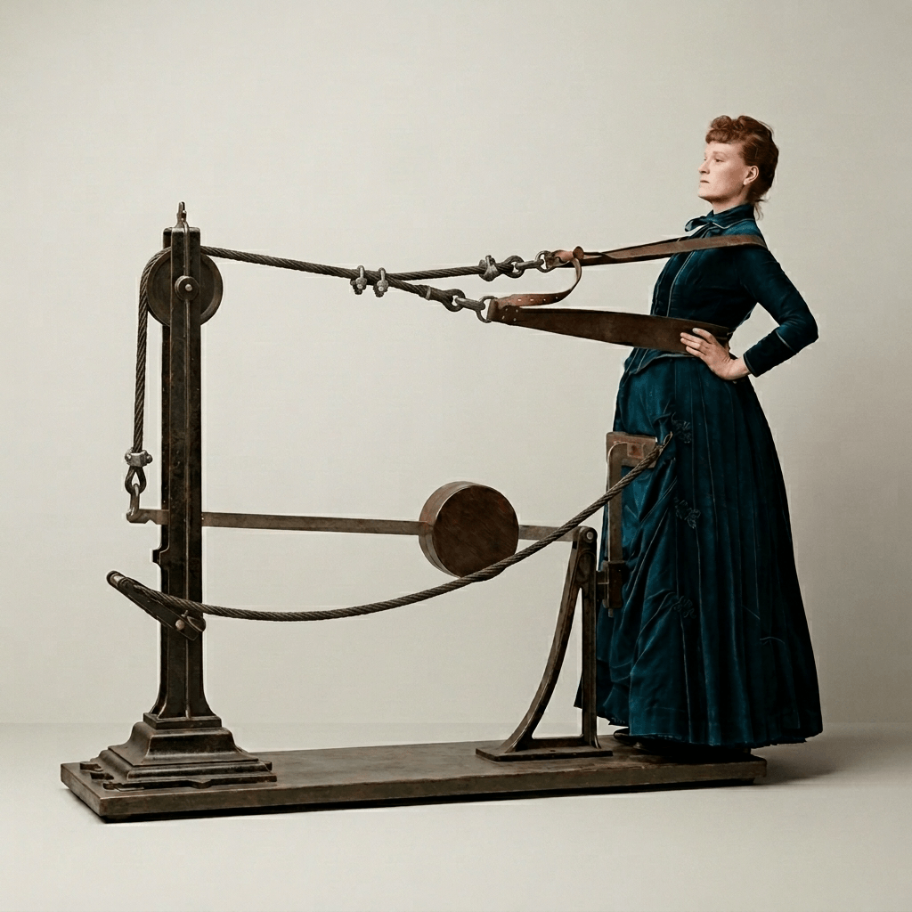Victorian Art - Inventions - Mechanotherapy Exercise Equipment