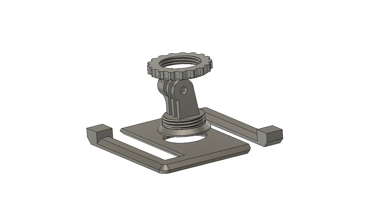 Miniatura 2 do modelo 3D Rotating Backpack Clip for Action Camera