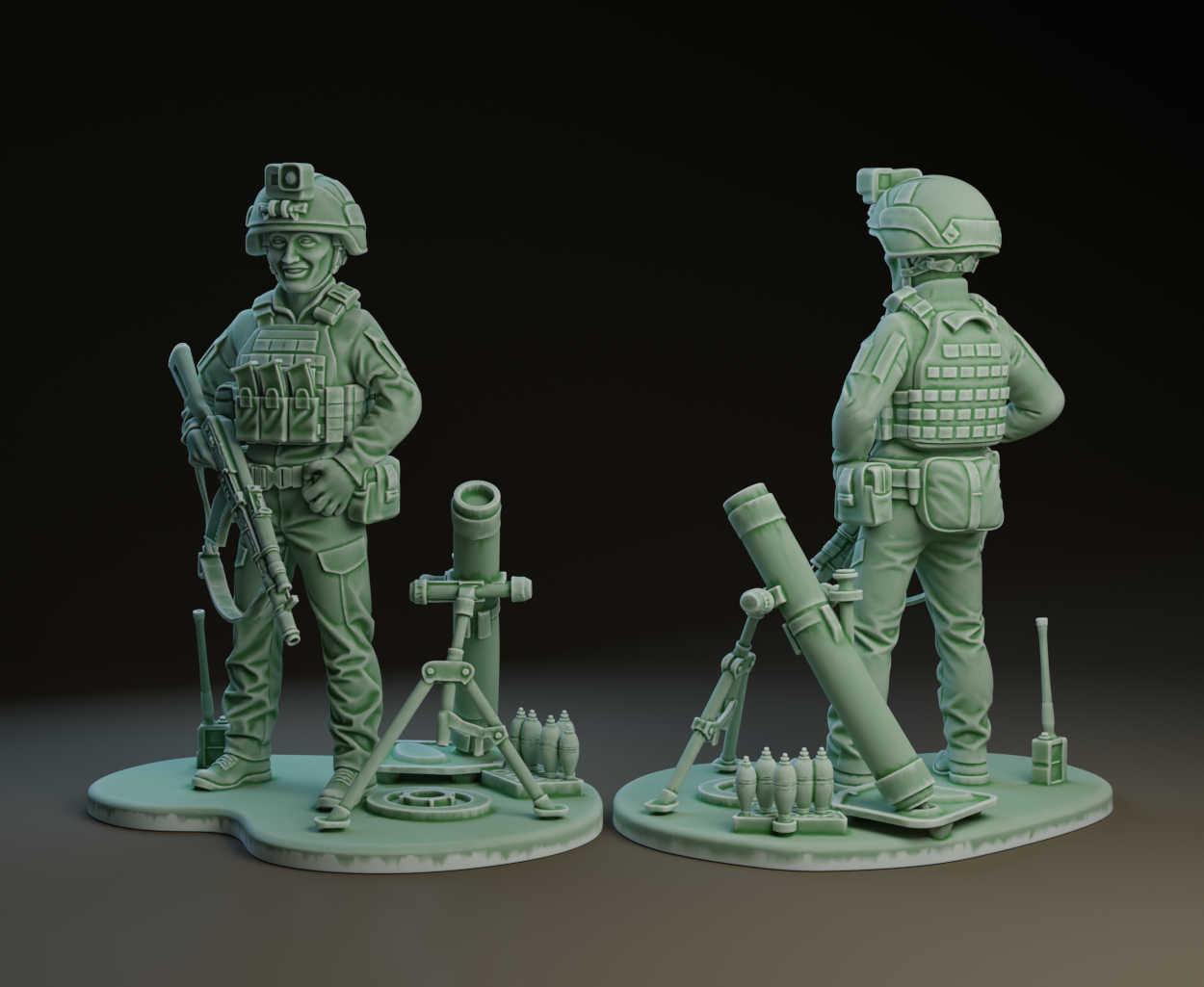 Little Green Army Women : Mortar Platoon Commander : The Vidma of Bahkmut.