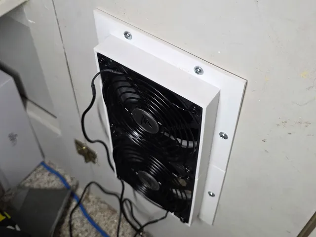 Dual 120mm Fan Door Mount for Server Cabinet (Split Design)