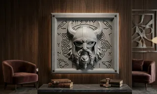 Norse Mythology Viking Wall Relief