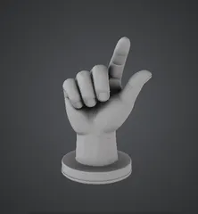 Hand Gesture Sculpture – Realistic Pointing Hand