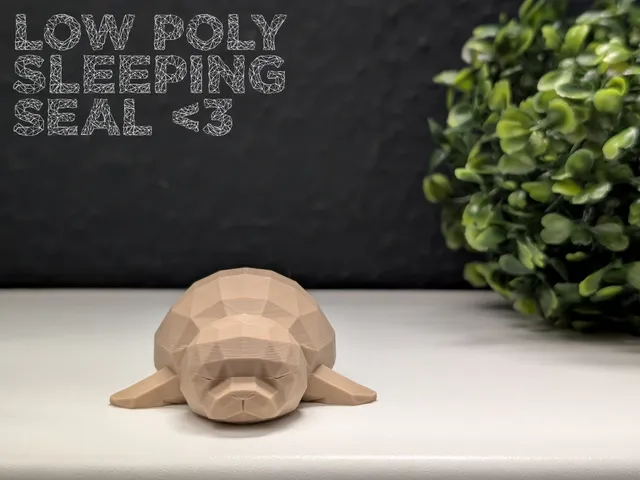 Low Poly Sleeping Seal