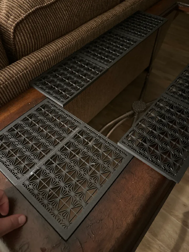 Kumiko Pattern Table Insert Tiles by Mitch 3D | Download free STL