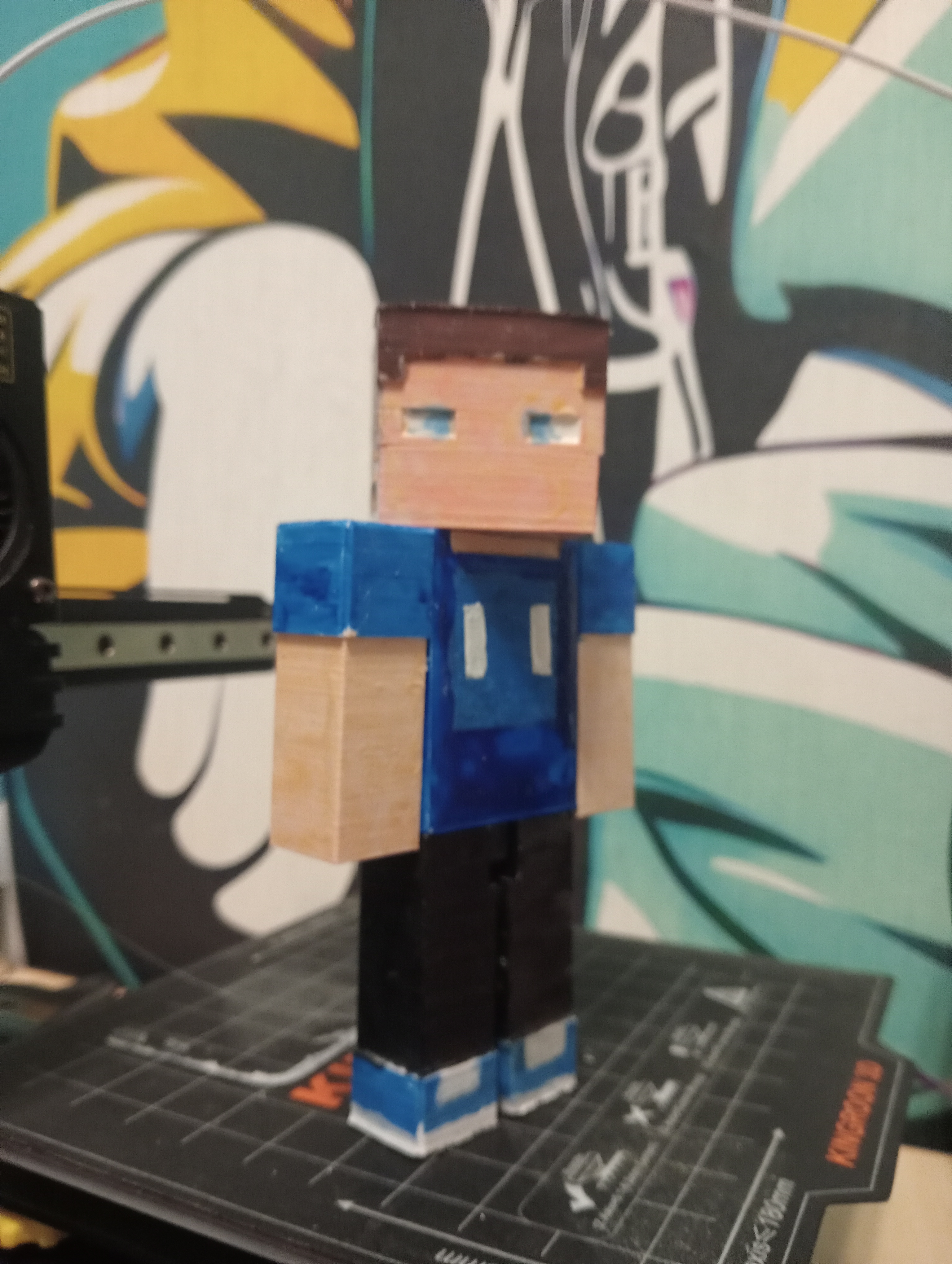 Miniatura 5 do modelo 3D minecraft steve